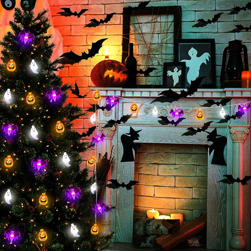 Battery halloween lights outlet